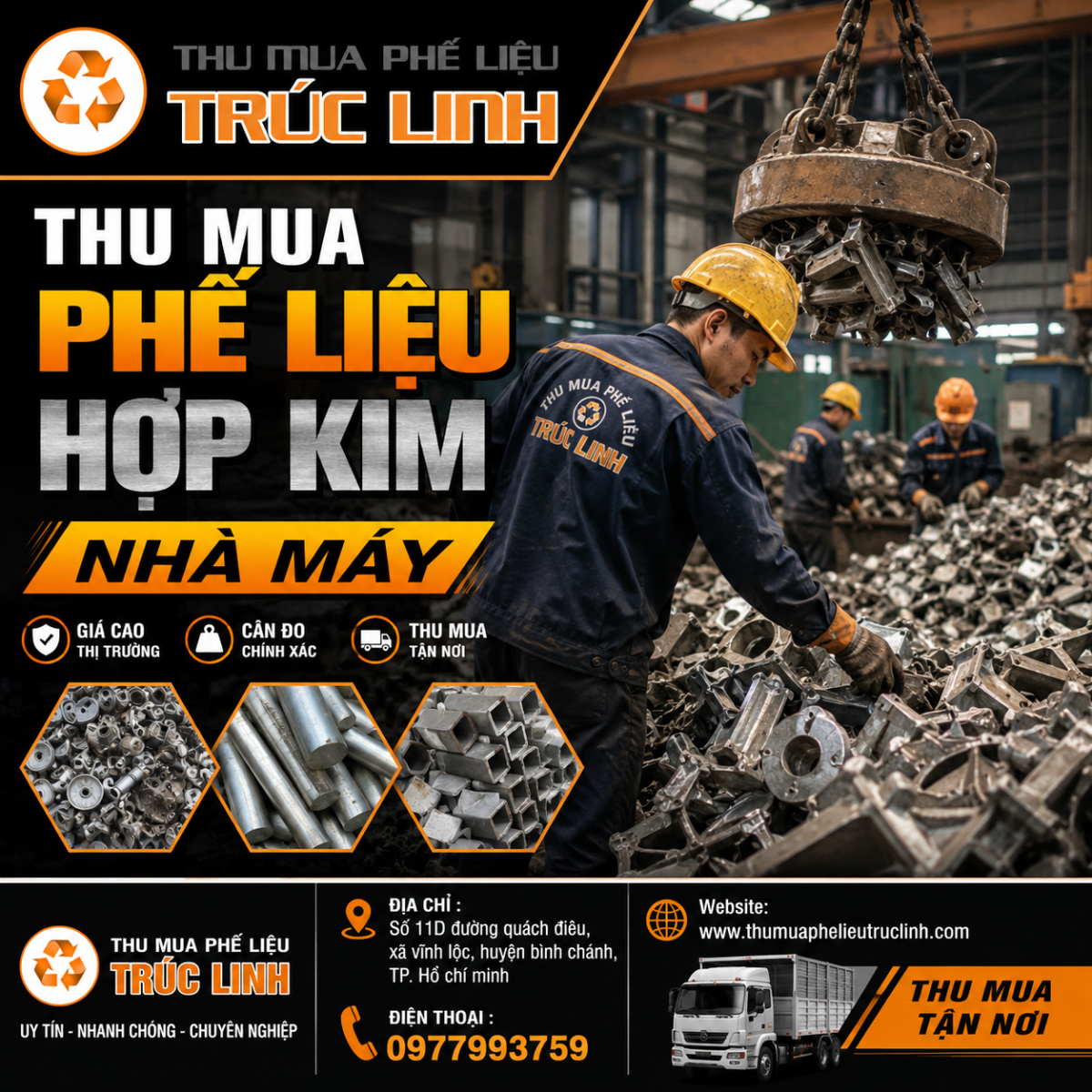 thu mua phế liệu hợp kim nhà máy