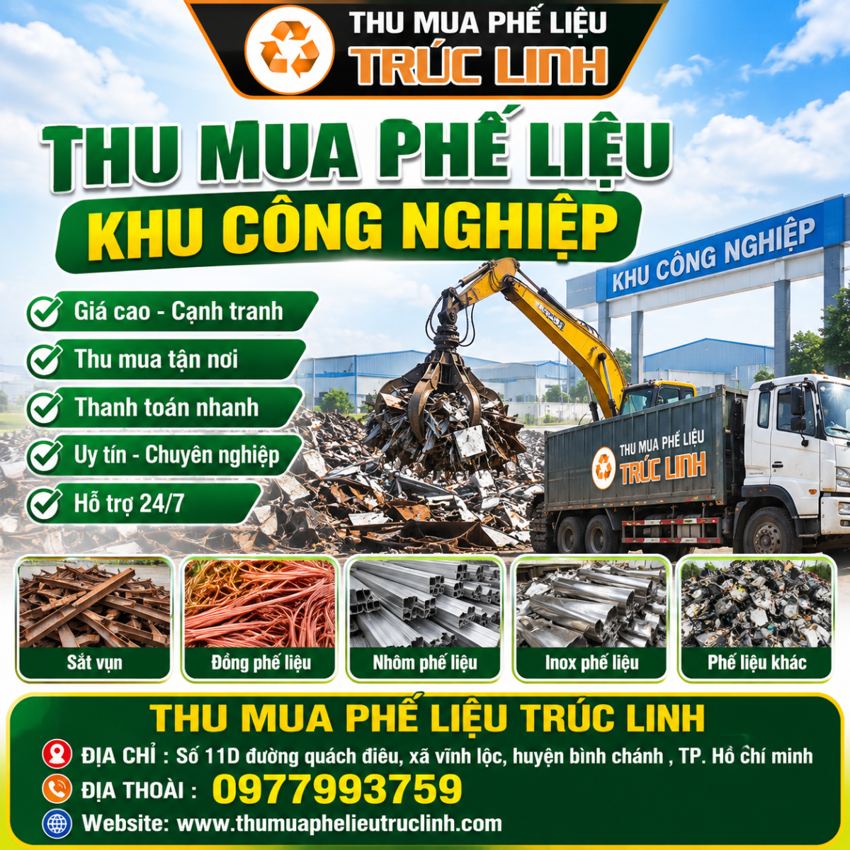 thu mua phế liệu khu công nghiệp