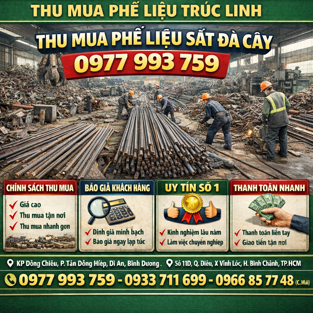 thu mua phế liệu sắt đà cây